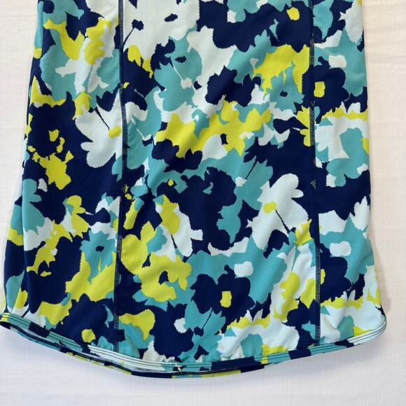 TITLE NINE Stretch Buttah Pieced Racerback Athletic Dress Women's Sz M Aqua Sea - Picture 5 of 15